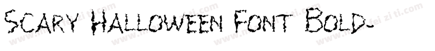 Scary Halloween Font Bold字体转换